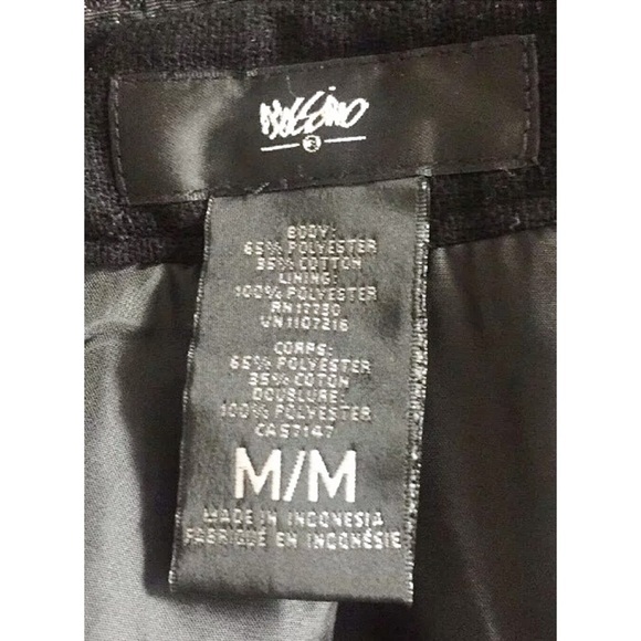 MOSSIMO Blk Pleated Met Skirt Croc Pat Fully Lined - Picture 5 of 6